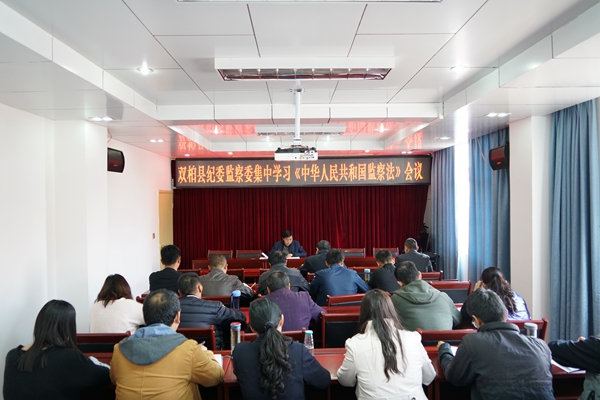 9雙柏縣紀委監委干部采取自學、集中學習的方式認真學習《中華人民共和國監察法》，并逐字逐句認真研讀，做到學思踐悟，領會精神實質，并將所學內容運用到工作實踐中，通過有力的監督執紀監察，推動形成風清氣正的良好政治生態。  (2)_副本.jpg