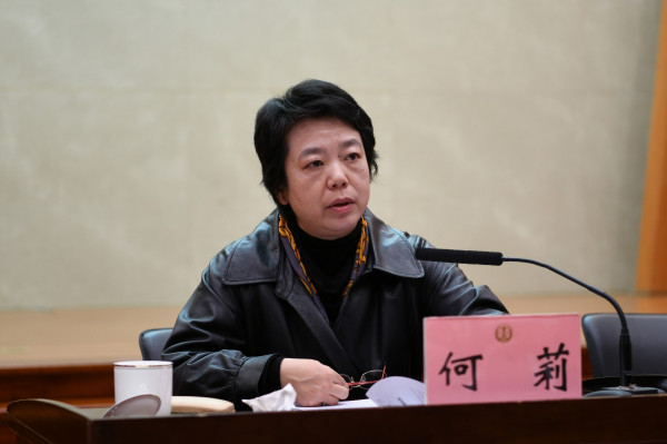 最高人民法院監察局何莉局長授課.jpg 最高人民法院監察局何莉局長授課.jpg
